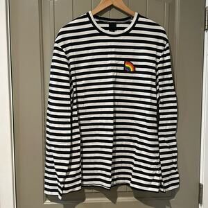 H&M Striped Pride Top Sz M